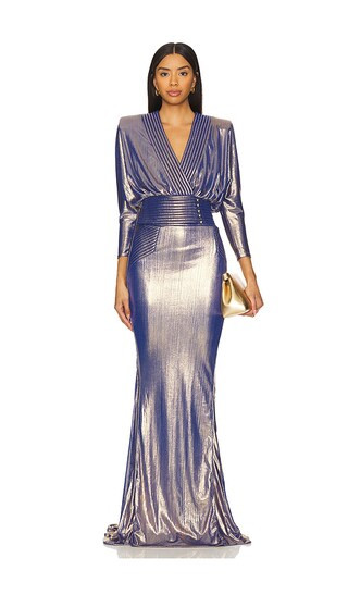 I'm Her Man Metallic Gown in Heron | Revolve Clothing (Global)