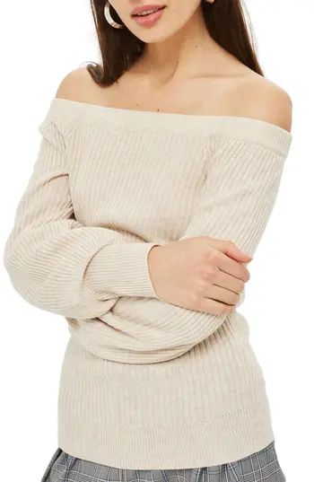 Women's Topshop Off The Shoulder Sweater | Nordstrom