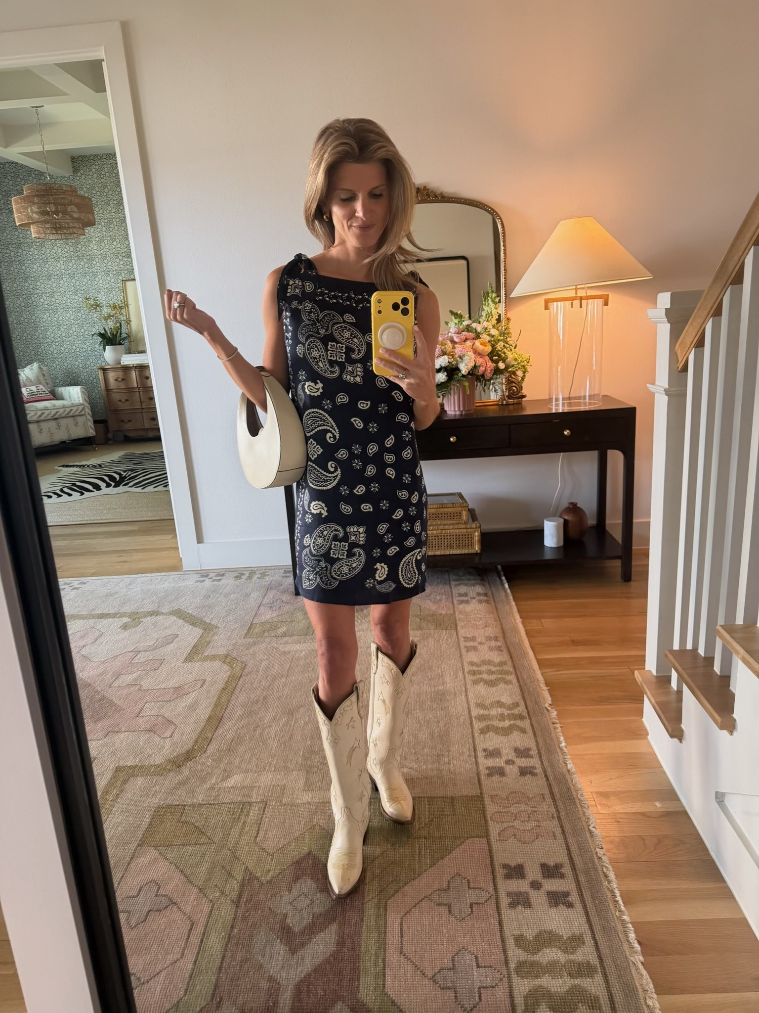 bandana print mini dress (wearing XS) 

 
