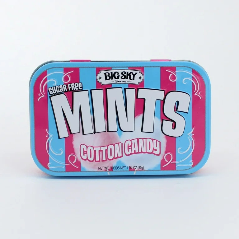Big Sky Cotton Candy Mints Sugar Free, Vanilla Flavored, Allergens Not Contained, Contains 50 Min... | Walmart (US)