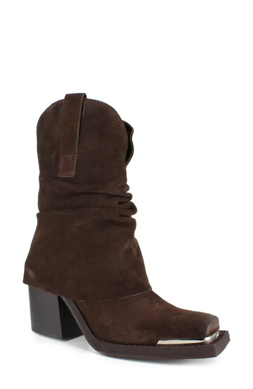 ZIGI Marina Western Boot in Brown Suede at Nordstrom, Size 11Us | Nordstrom