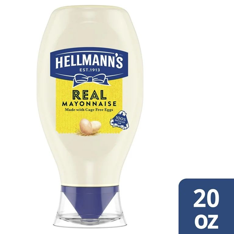 Hellmann's Real Mayonnaise for a Rich Creamy Condiment Real Mayo Squeeze Bottle Gluten Free, Made... | Walmart (US)