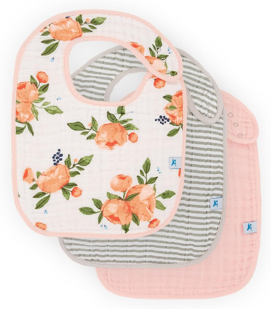 Little Unicorn Cotton Muslin Classic Bib 3 Pack – 100% Cotton – Machine Washable - 3 Lightwei... | Amazon (US)