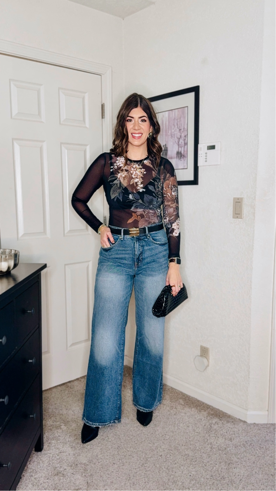 Date night outfit
In a medium mesh bodysuit
29 long curve love jeans 
Medium belt


#LTKStyleTip #LTKMidsize #LTKOver40