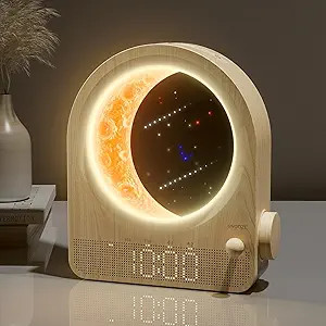 Sunrise Alarm Clocks for Bedrooms, Stepless Dimmable Moon Lamp Dual Alarm Clock with 12Levels Vol... | Amazon (US)