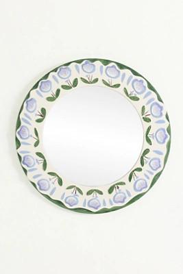 Tulip Flower Round Wall Mirror | Anthropologie (US)