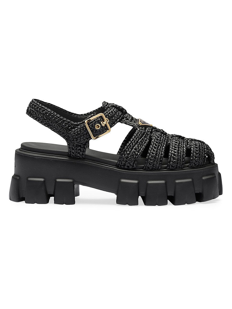 Women's Monolith Crochet Cage Sandals - Black - Size 6 | Saks Fifth Avenue