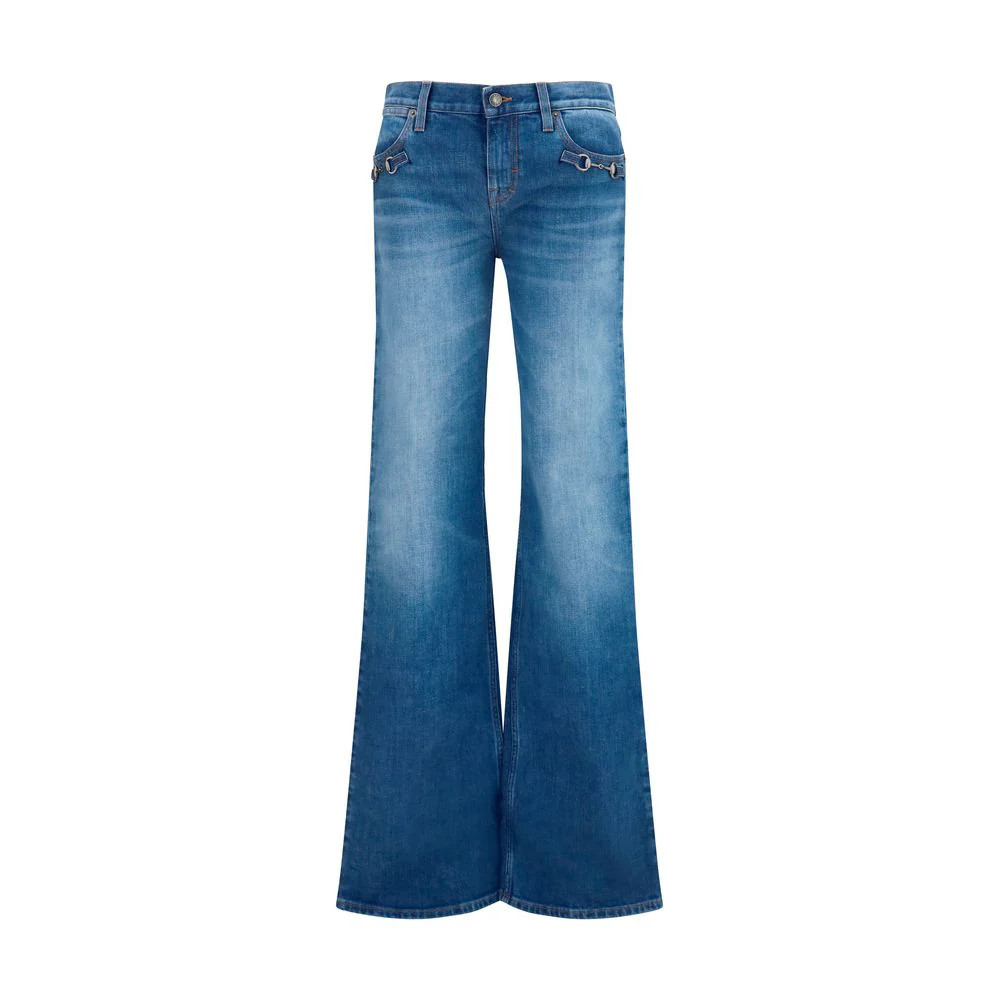 Gucci Horsebit Flared Jeans — Blue | Italist Inc.