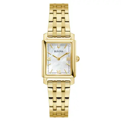 BULOVA Sutton Mother-of-Pearl Bracelet Watch, 21mm in Gold-Tone at Nordstrom | Nordstrom