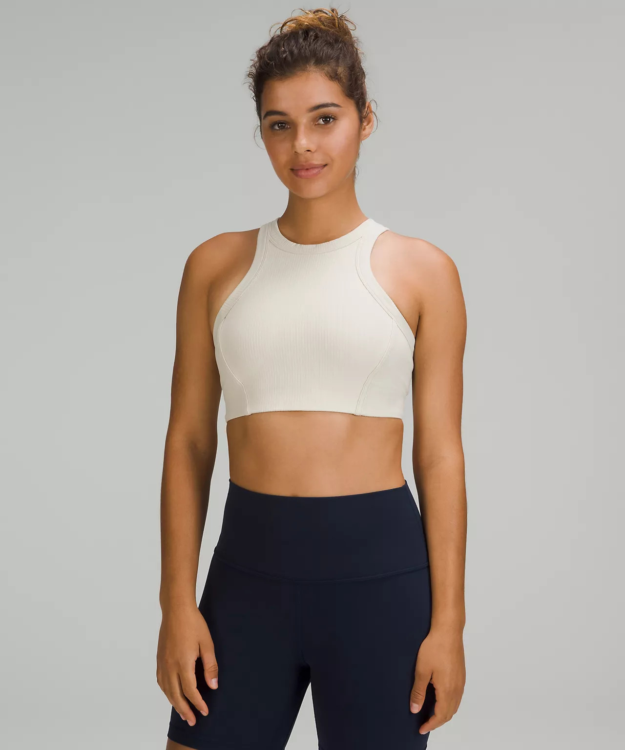 Ribbed Nulu High-Neck Yoga Bra | Lululemon (US)
