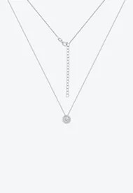 Colar Prata Life By Vivara Forms Redondo Cravejado Incolor | ZZ Mall (BR)