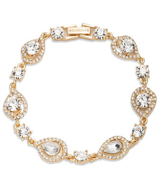 GivenchyCrystal Stone Gold-Tone Flex Bracelet | Macy's