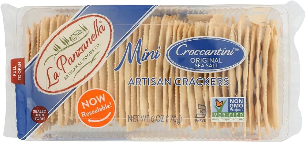 La Panzanella All Natural Artisan Crackers Mini Croccantini Original -- 6 oz - 2 pc | Amazon (US)
