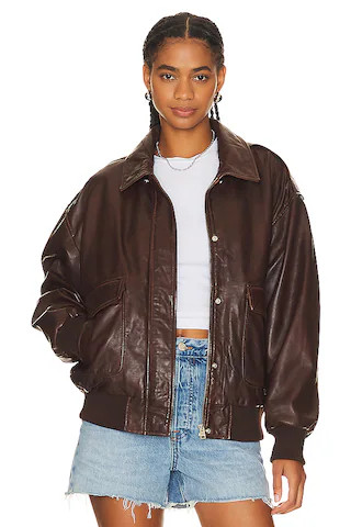 LAMARQUE Tatum Jacket in Dark Brown from Revolve.com | Revolve Clothing (Global)