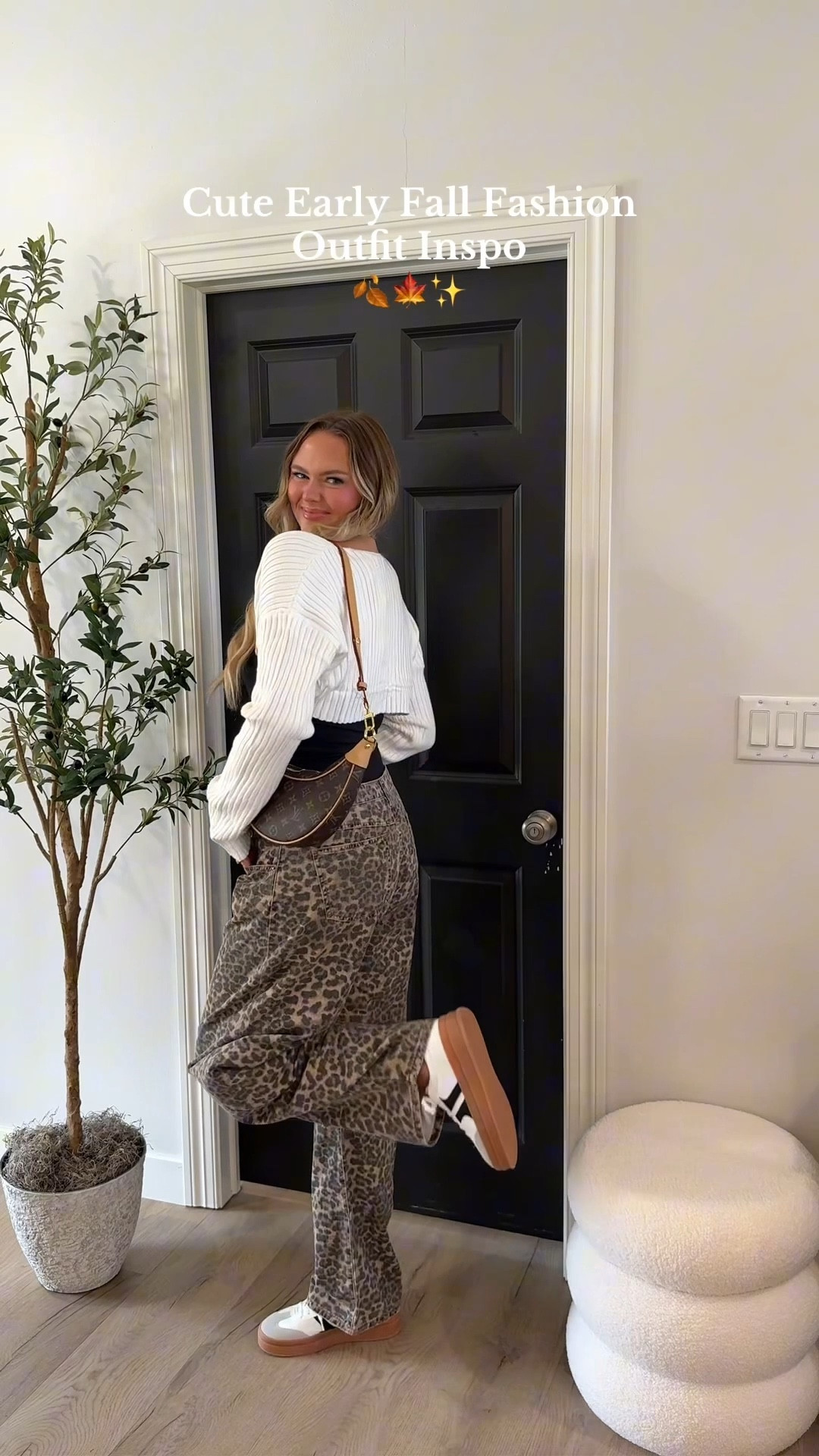 Keeping it classic on top, wild on the bottom 🐆✨ the perfect mix of chic + fun 

#LTKFindsUnder50 #LTKStyleTip #LTKTall