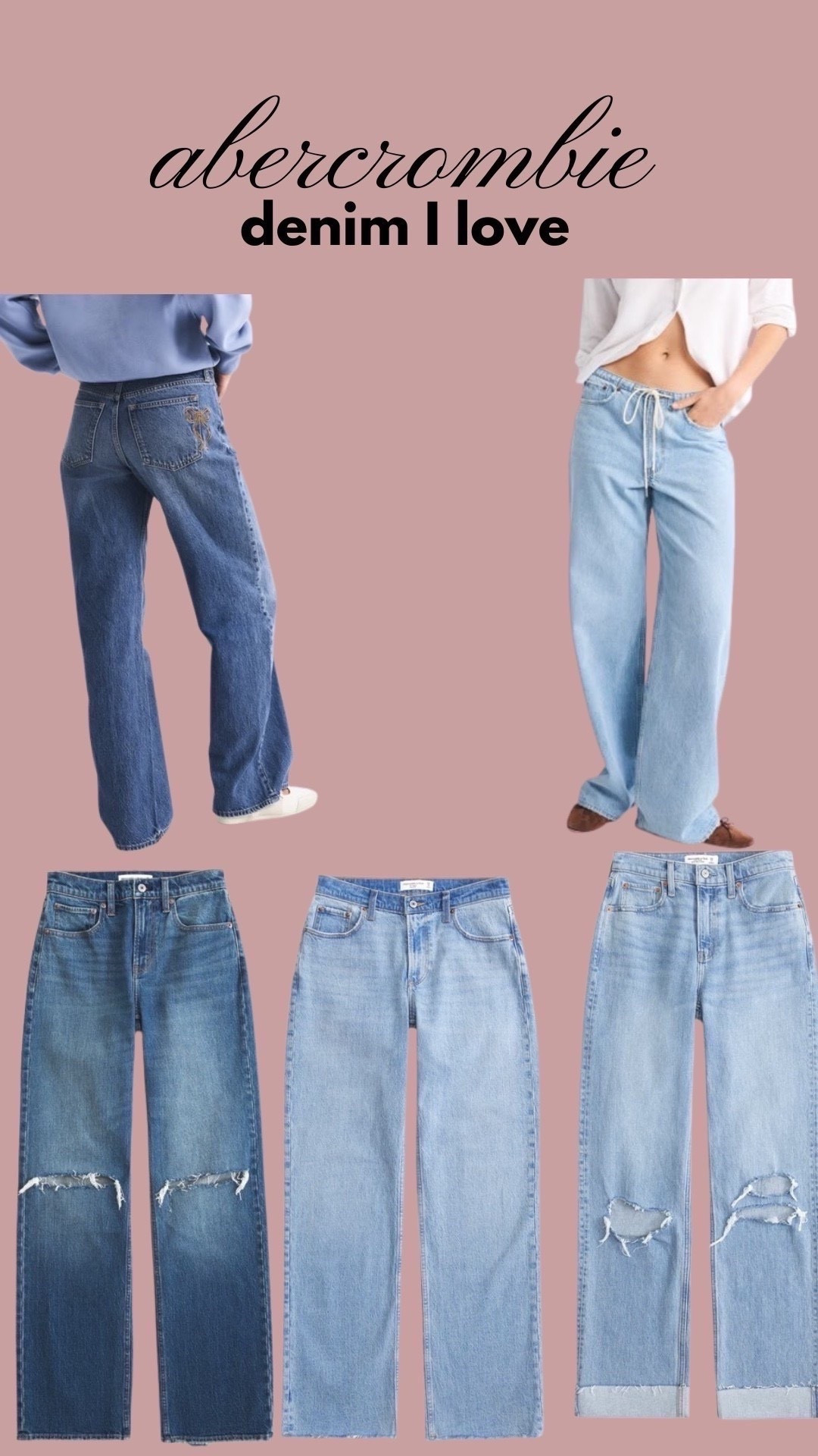 25% off sitewide at Abercrombie denim with code AFLTK

#LTKSpringSale