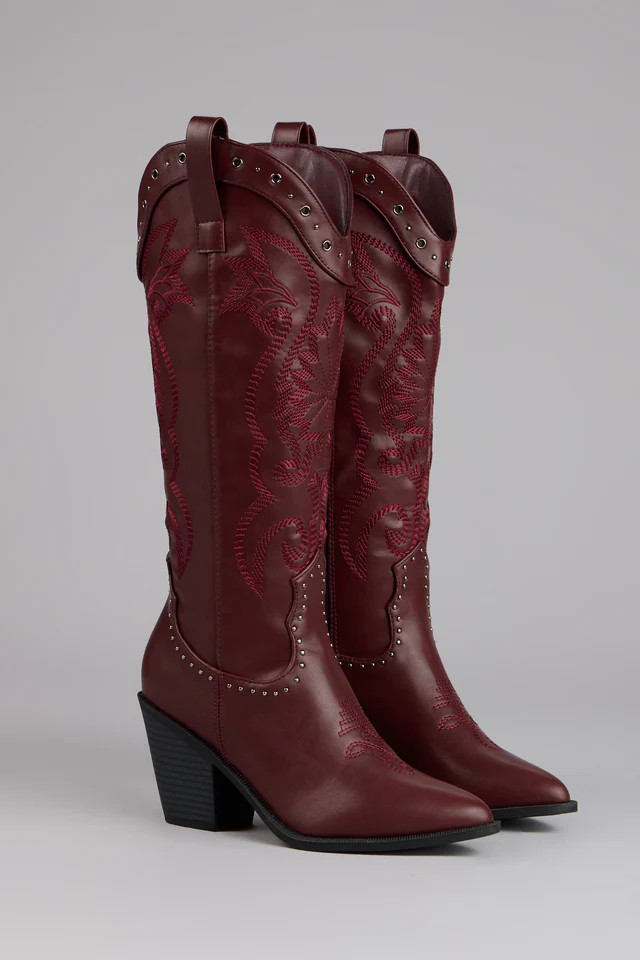 Ride or Shine Studded Cowboy Boots | Windsor Stores