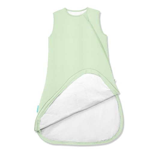 PurComfy Supersoft Sleep Sack 1.0 TOG, Premium Bamboo Viscose Baby Sleeping Bag, 2-Way Safe Zipper Sleep Sacks 0-3 Months (Sage) | Amazon (US)