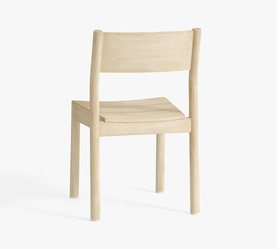 Cayman Eucalyptus Outdoor Stackable Dining Chair, Set of 2 | Pottery Barn (US)