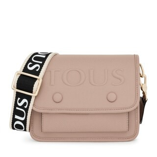 Small taupe TOUS La Rue Audree Crossbody Bag | TOUS USA