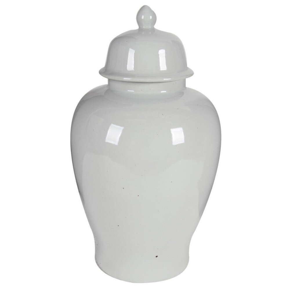 Ceramic Ginger Jar With Lid, White | Walmart (US)