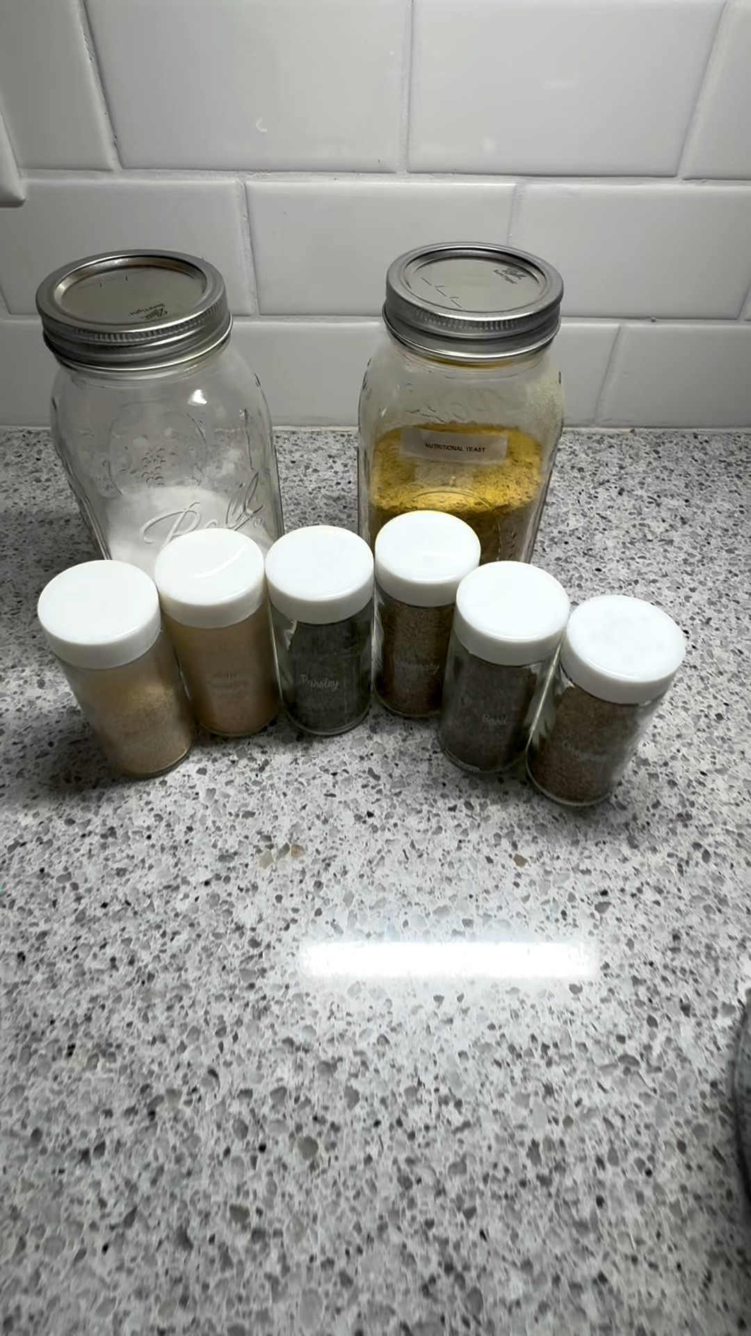 Homemade Chicken Bouillon Powder
Ingredients
* 2 cup nutritional yeast
* 1/3 cup salt
* 1/4 cup onion powder
* 1/4 cup garlic powder
* 1/8 cup dried parsley
* 1/8 cup oregano 
* 1/8 cup  dried rosemary
*  1/4 cup dried basil 
* 
Instructions
1. Blend Together: Place all the ingredients into a blender or food processor and blitz until combined and powdery.
2. Store: Store in a sealed jar or airtight container for up to 1 year.
Notes
* To use 1 tbsp bouillon powder per 8oz hot water. 
* 1 tbsp makes 1 bouillon cube 

#homemaker #homemade #stockpantry #diydrymix 

#LTKHome #LTKFamily #LTKFindsUnder100