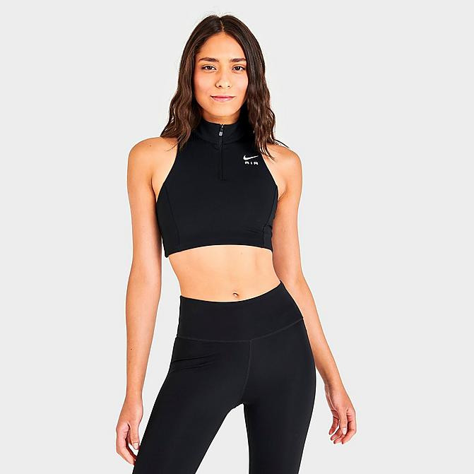 Women's Nike Air Dri-FIT Swoosh Mock-Zip Medium-Support Sports Bra | Finish Line (US)