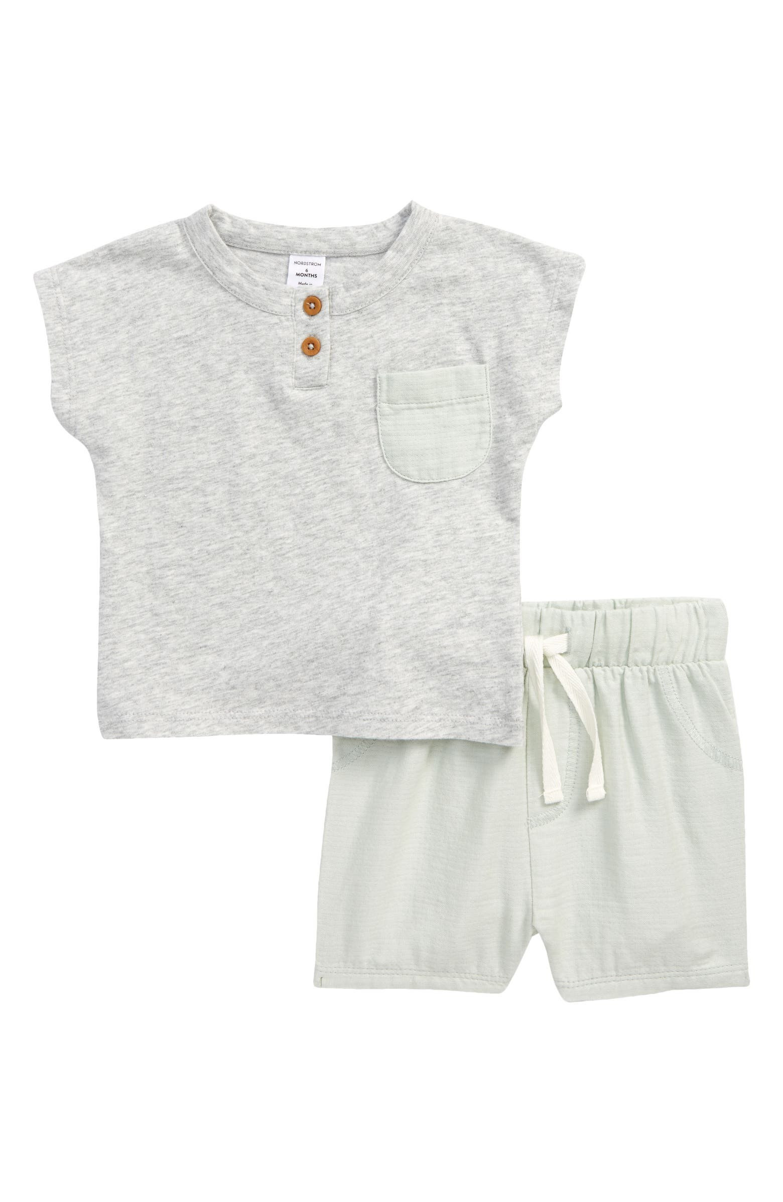 Pocket Henley T-Shirt & Shorts Set | Nordstrom | Nordstrom