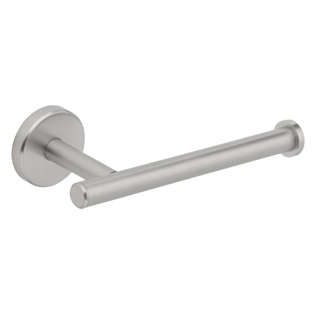 allen + roth Harlow Brushed Nickel Wall mount Single post Toilet Paper Holder 1 -Rolls | Lowe's