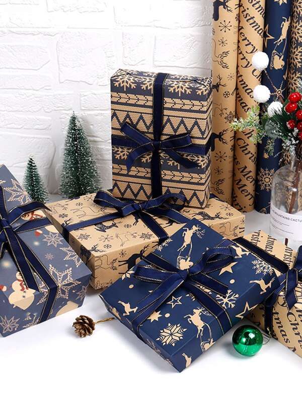 6pcs Christmas Pattern Random Gift Wrapping Paper
   
      SKU: sh2209245690710572
          (7 ... | SHEIN