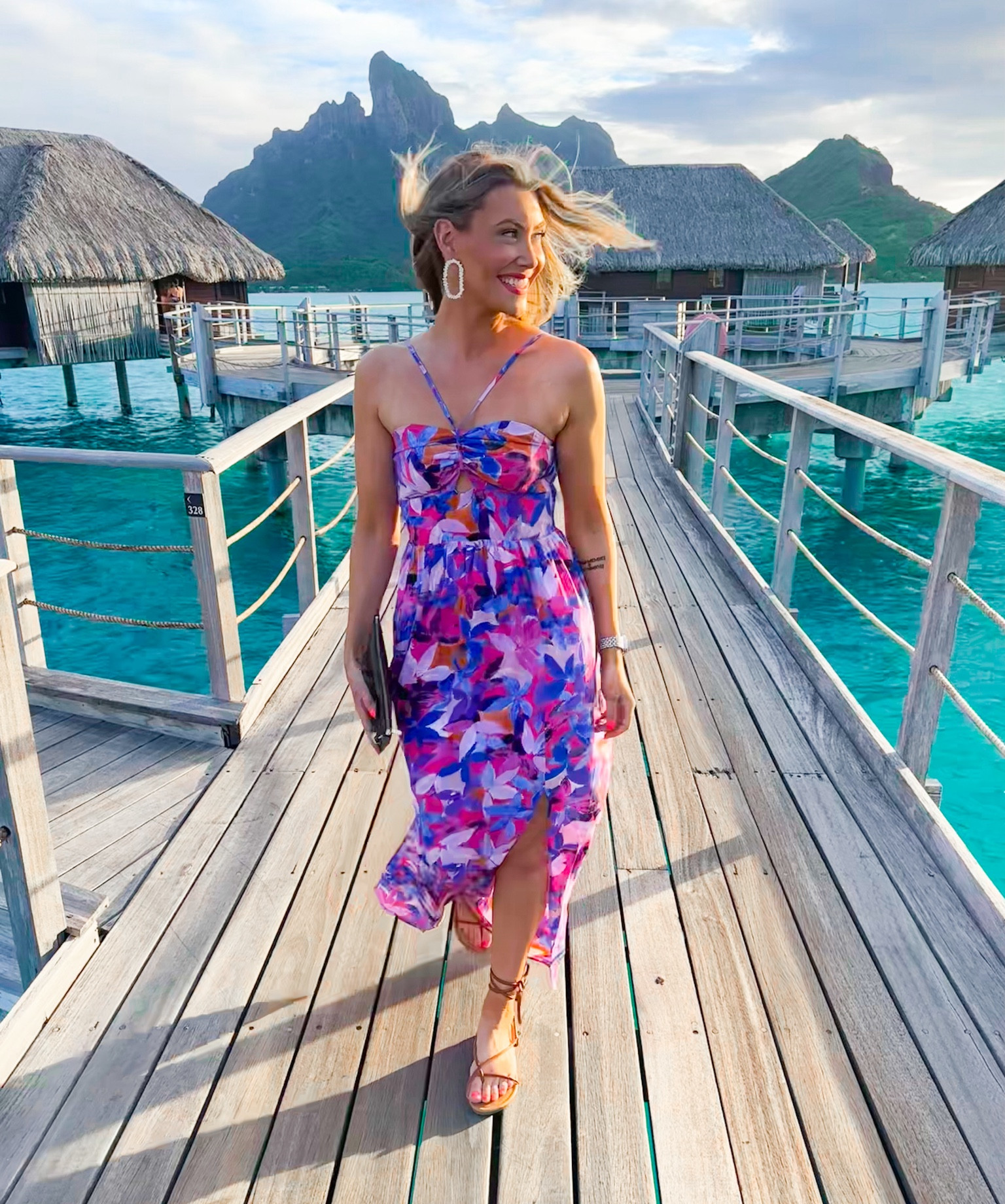 Vacation dress of the night! 
Dress: code is DUKES20 and wearing a small
Lip color: party girl 

#LTKtravel #LTKstyletip #LTKbeauty