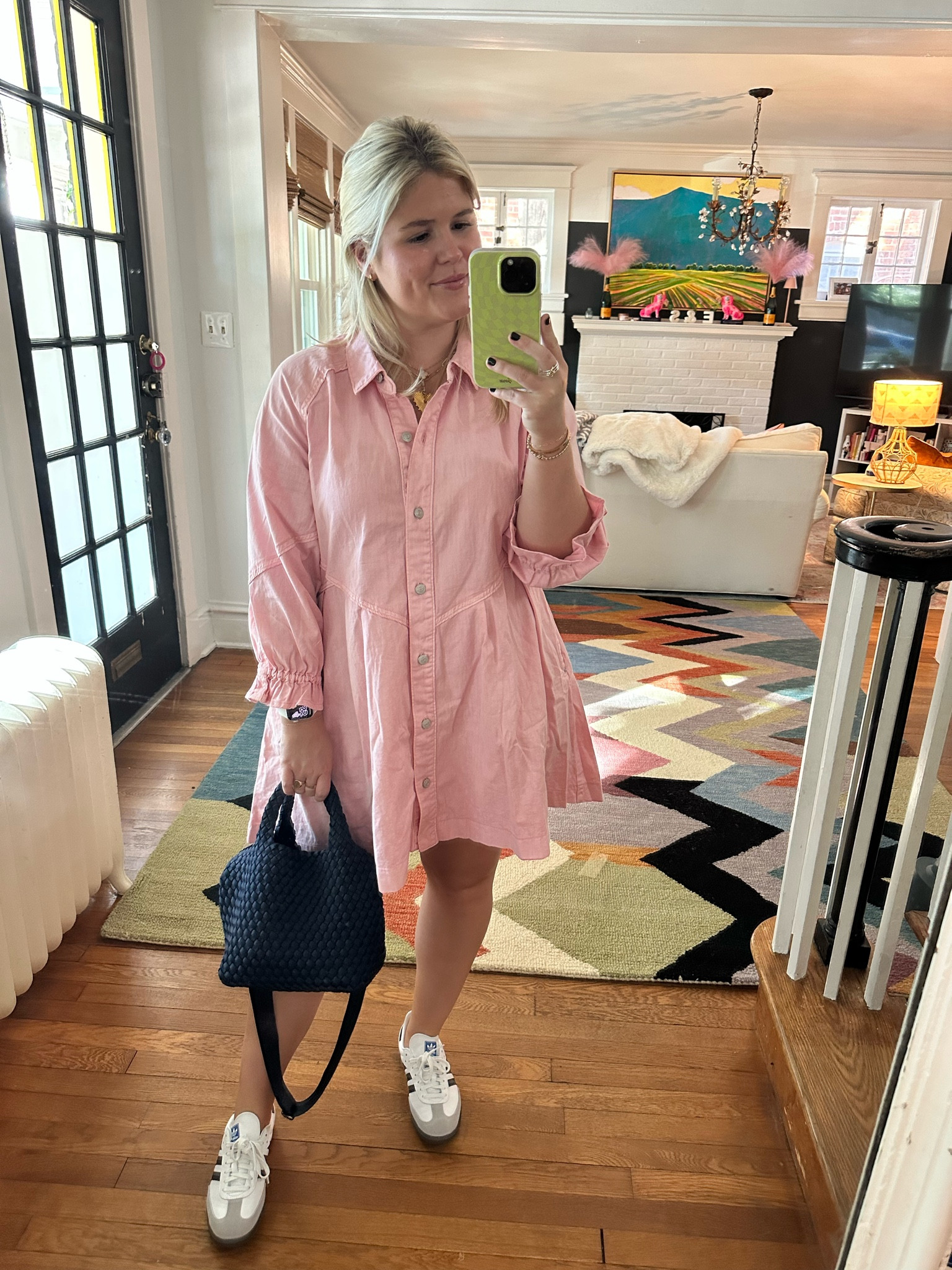we the free hannah denim mini dress Free People Hannah - White Denim Dress - Long Sleeve Dress