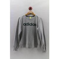 Vintage Adidas Sweatshirt Medium Ladies 90's Adidas Three Stripes Spell Out Crewneck Sweater Sports  | Etsy (US)