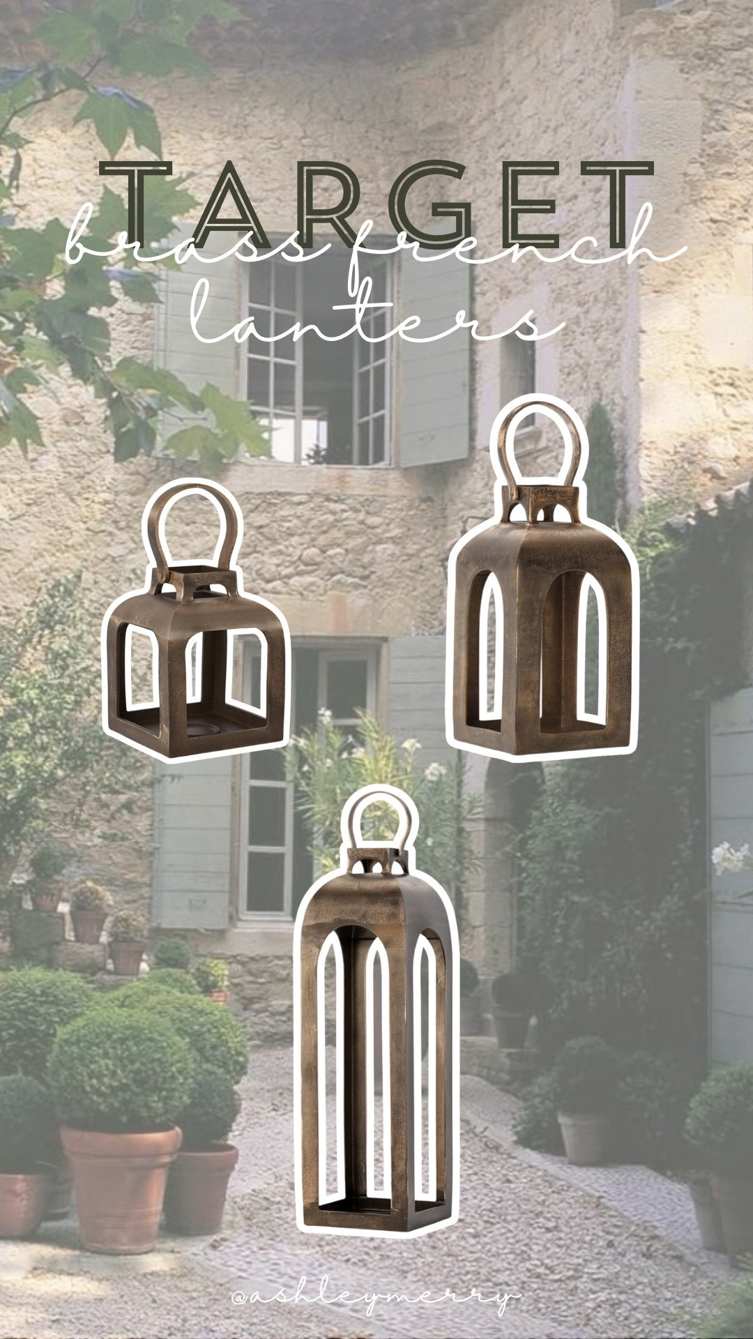 Pottery Barn Dupes and half the piece! Antique brass French lanterns 🦢💫

#LTKHome #LTKFindsUnder100 #LTKFindsUnder50