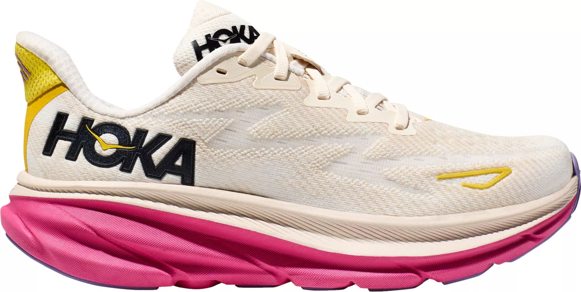 HOKA Women's Clifton 9 Running Shoes, Size 8.5, Eggnog | Dick's Sporting Goods