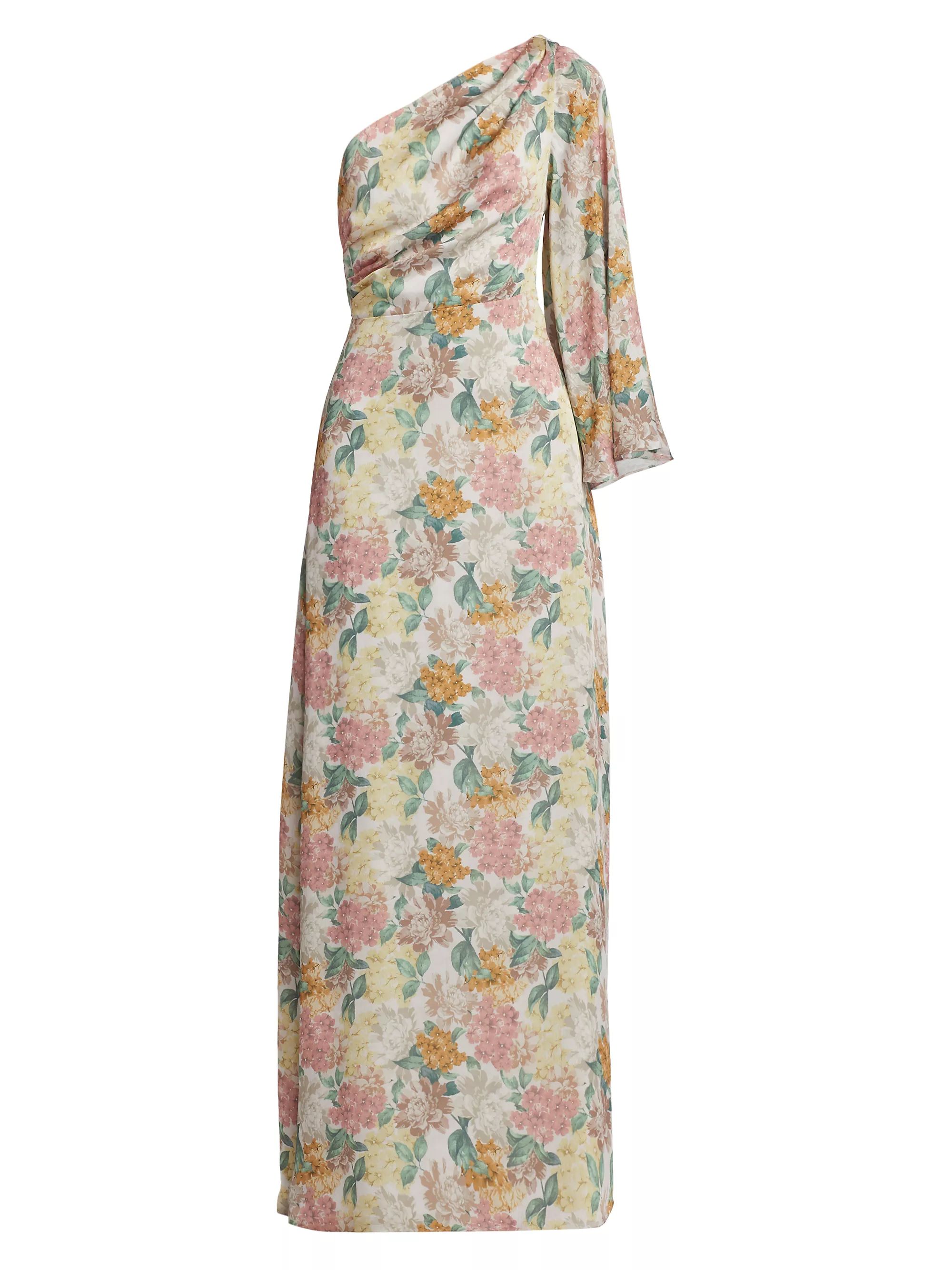 Keely Floral One-Shoulder Gown | Saks Fifth Avenue