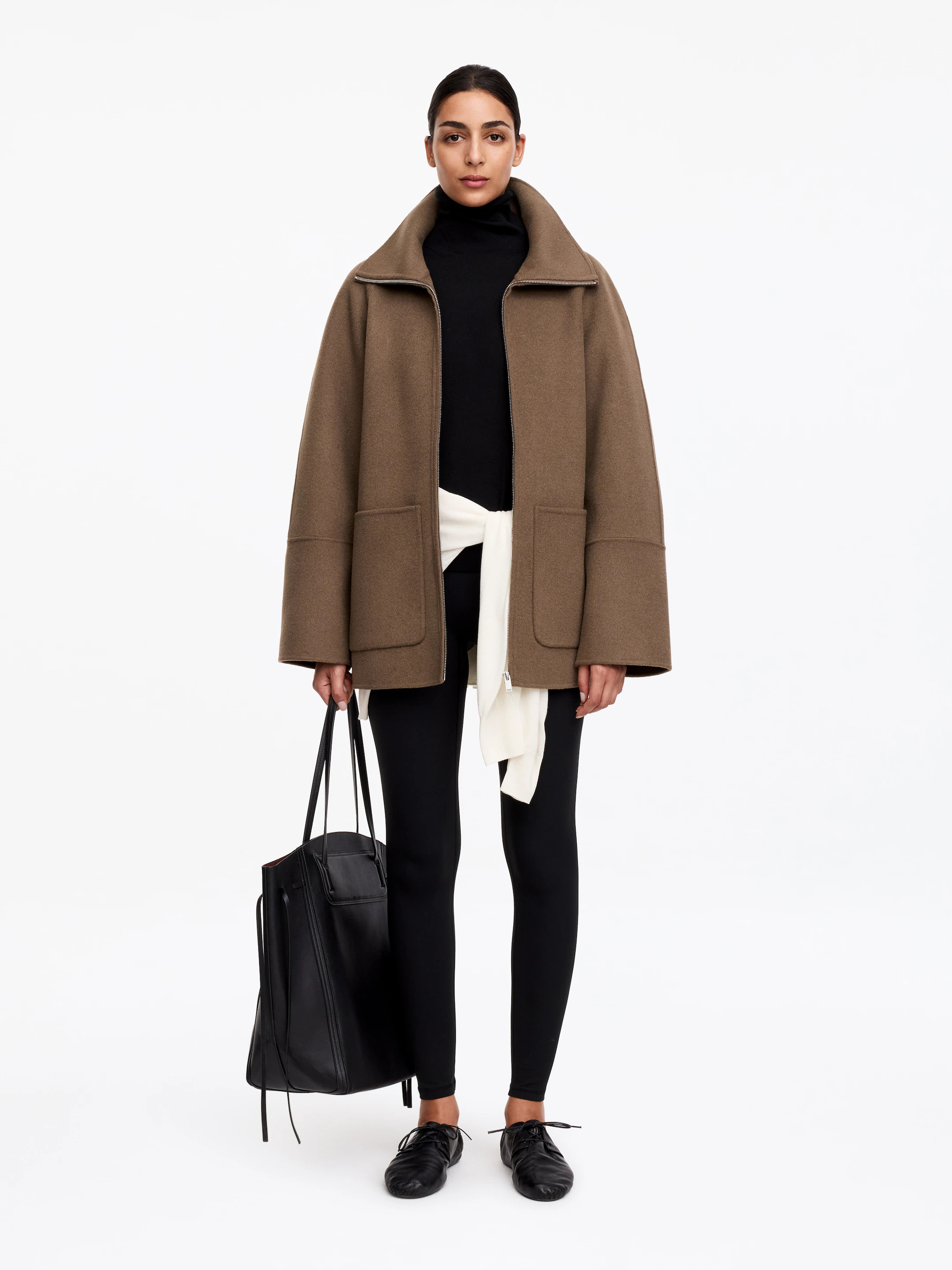 Double-Face Wool Blend Jacket | Arket UK
