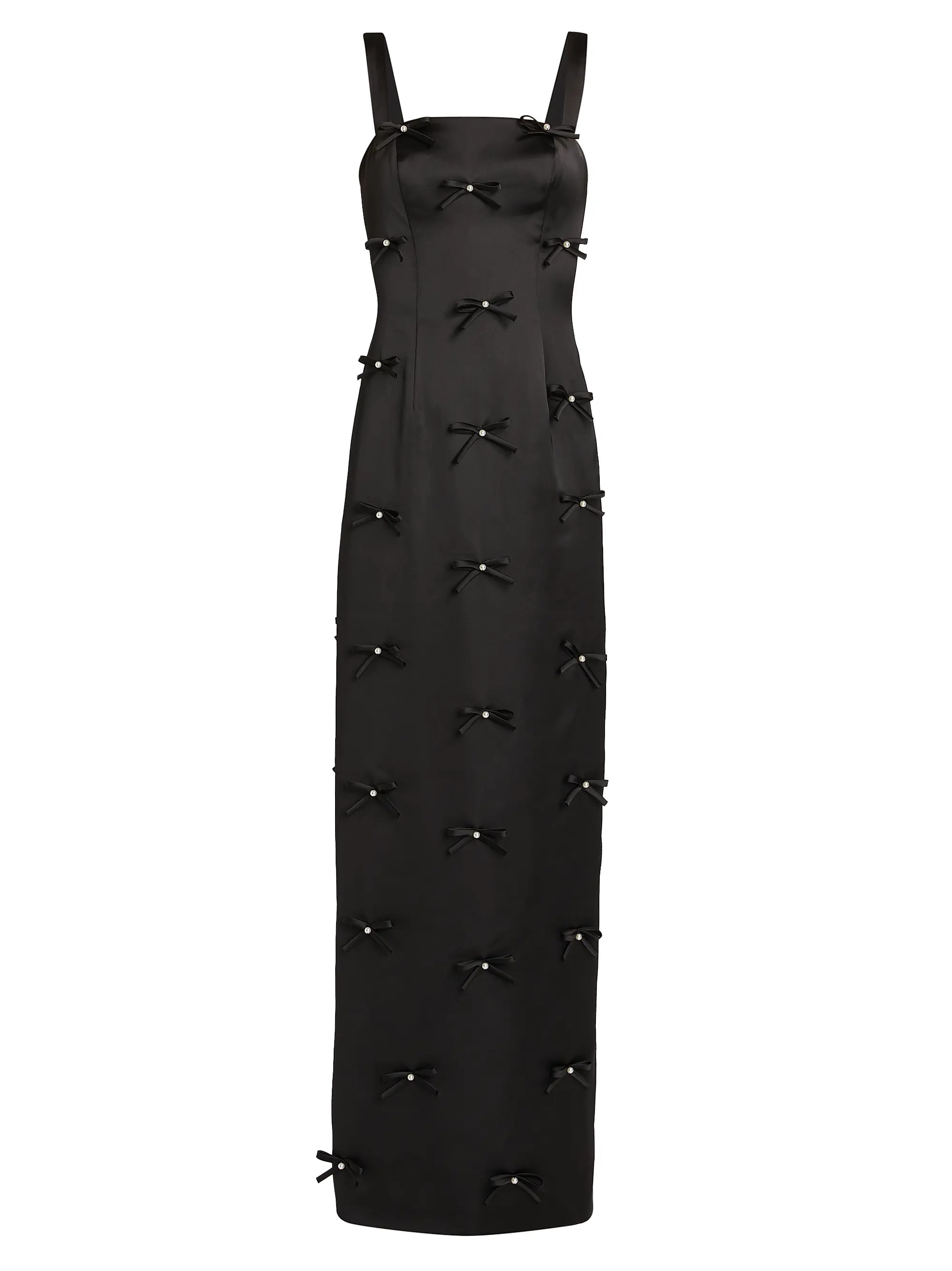 Amora Embellished Bow Satin Gown | Saks Fifth Avenue