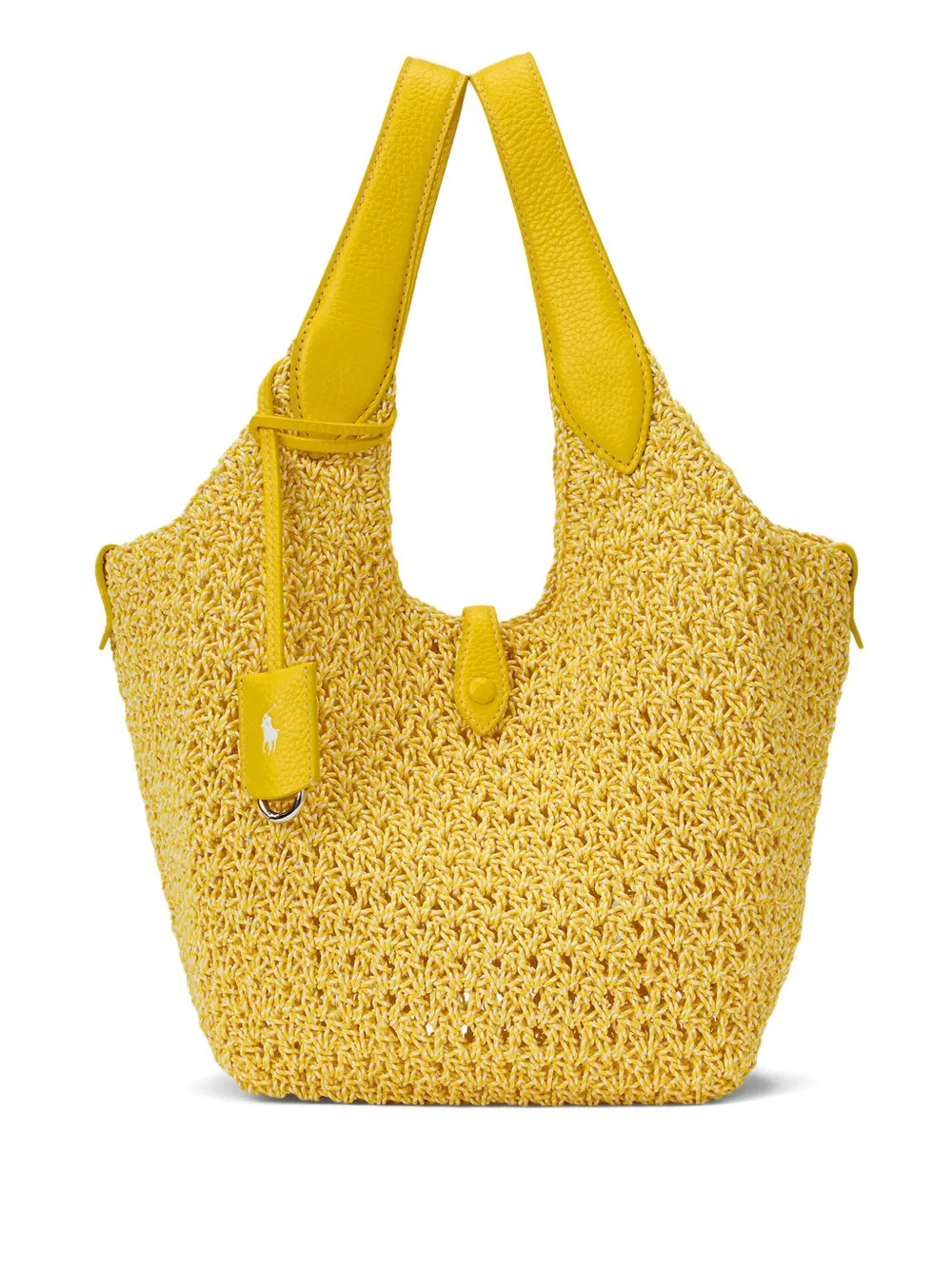 Polo Ralph Lauren leather-trim Tote Bag | Yellow | FARFETCH AU | Farfetch Global