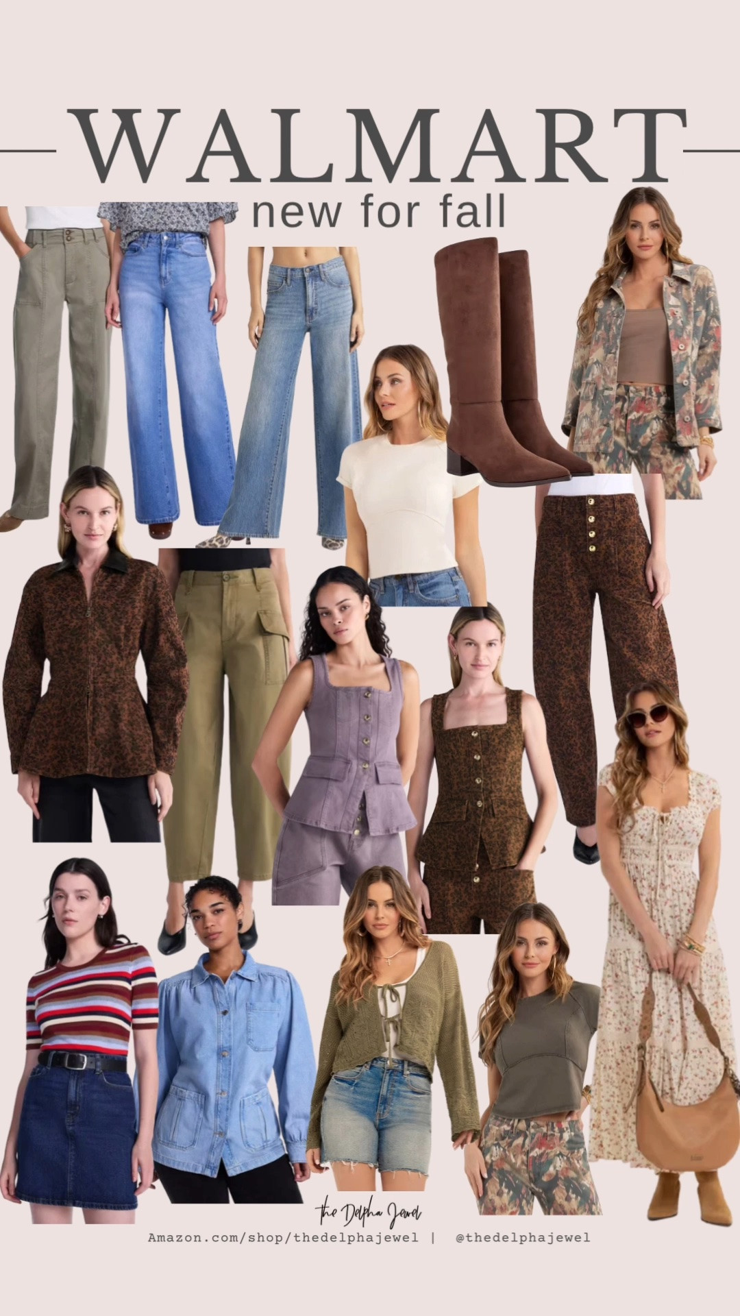 Walmart fall finds 🍂 So many good pieces for transitioning into fall without spending a fortune. Think easy denim, rich autumn tones, floral prints, cozy layers, and a few statement pieces that make an outfit feel pulled together.

• Trendy pieces at budget-friendly prices
• Easy-to-wear styles you can mix & match
• Lots of rich fall colors + prints
• Perfect for building a fall wardrobe without the splurge

#LTKMidsize #LTKOver40 #LTKgrwm