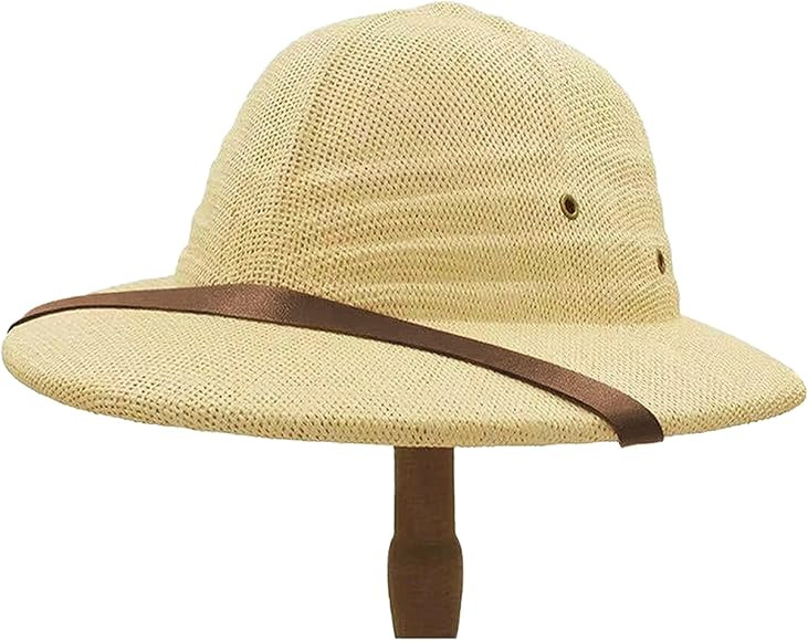 Straw Helmet Pith Bucket Sun Hat Men Vietnam War Army Hat Dad Boater Jungle Safari Explorer Miner... | Amazon (CA)