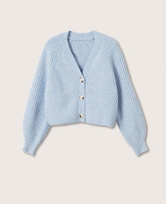 MANGO Women's Knitted Cropped Cardigan & Reviews - Sweaters - Women - Macy's | Macys (US)
