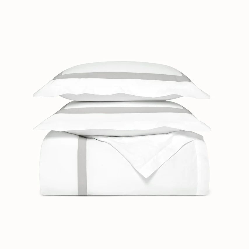 Percale Banded Duvet Set | Boll & Branch