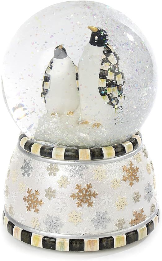 MacKenzie-Childs Penguin Snow Globe and Music Box, Christmas Decoration, Holiday Collectible | Amazon (US)