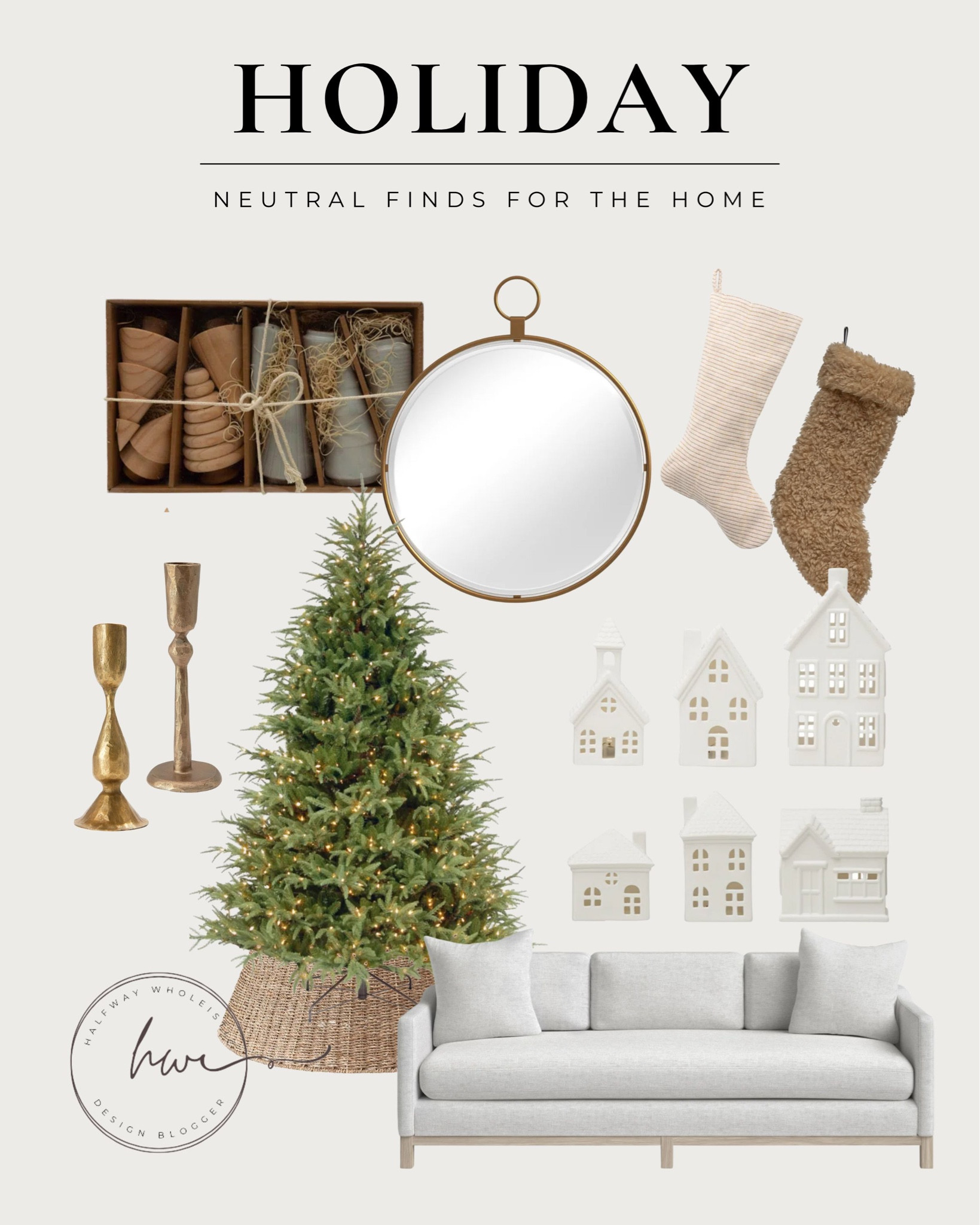 Neutral holiday decor from joss and main! 

#LTKSeasonal #LTKhome #LTKunder100