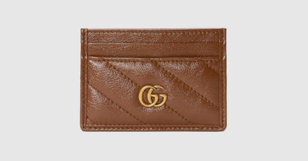 GG Marmont matalssé card case | Gucci (US)