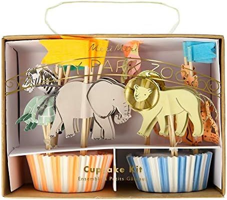 Meri Meri Safari Animals Cupcake Kit | Amazon (US)