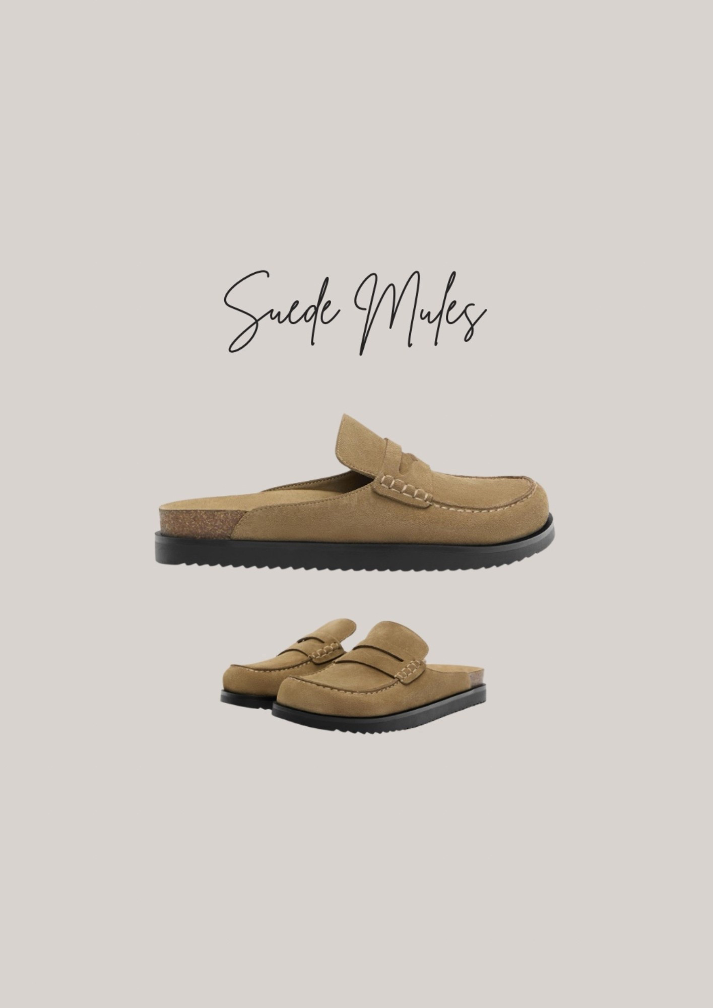 autumn suede mules 

#LTKuk #LTKshoes #LTKautumn