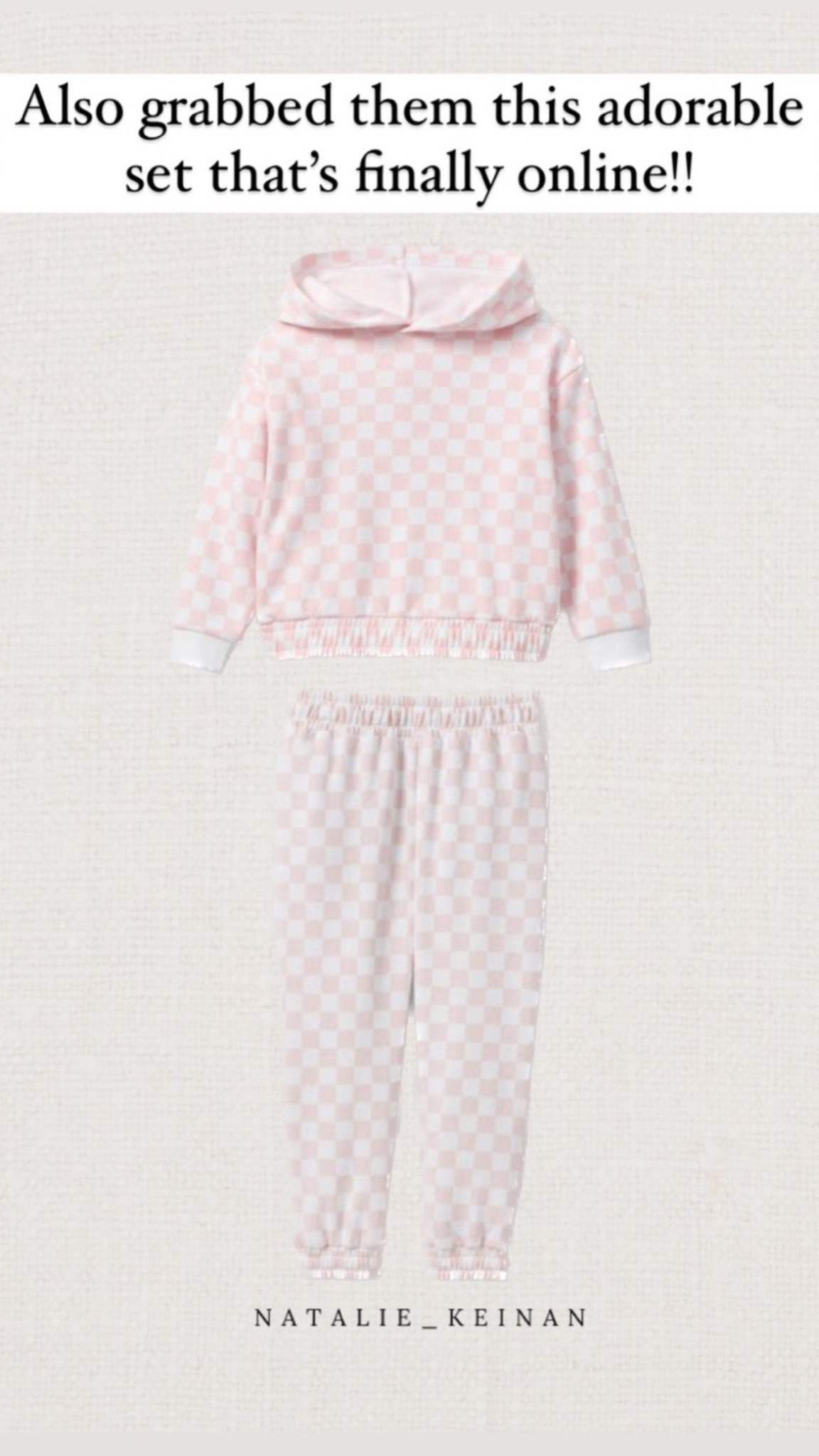 Checkerboard sweat set. Little girl pink checkered set  



#LTKunder50 #LTKkids #LTKSeasonal