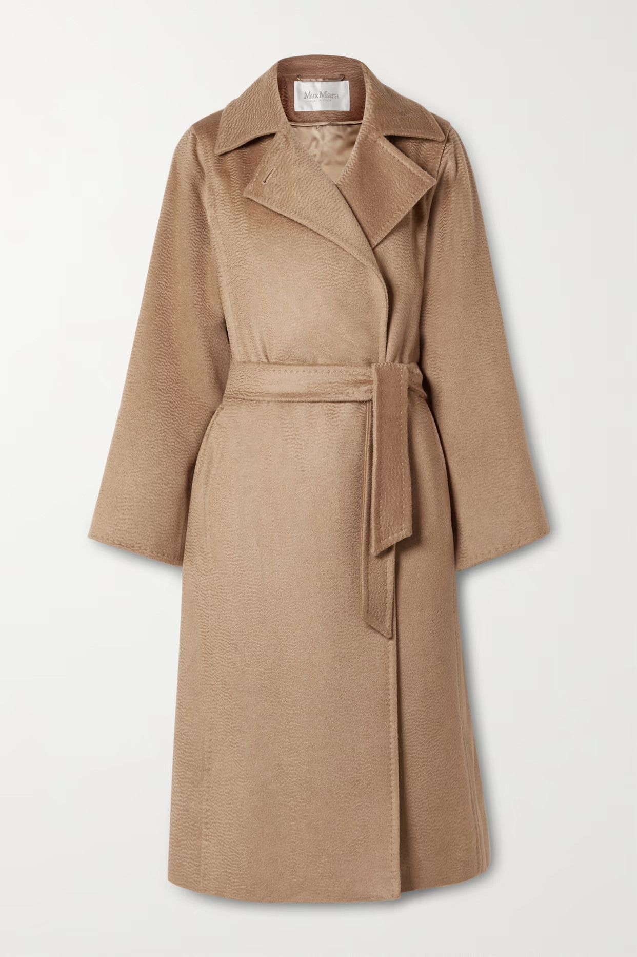 Max Mara - Manuela Icon Belted Camel Hair Coat - Brown | NET-A-PORTER (US)